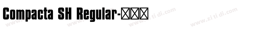 Compacta SH Regular字体转换